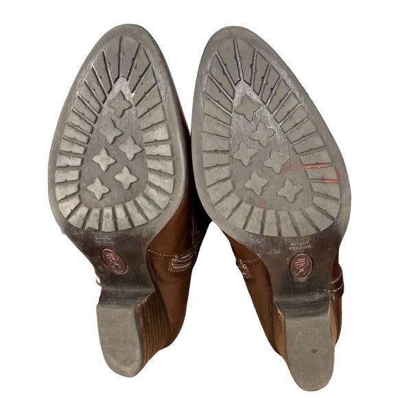 Söfft Brown Leather Tall Riding Boots Sz 9.5W – Side Buckle Detail Western Style - Picture 12 of 16